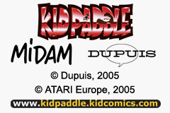 Kid Paddle box art for GameBoy Advance